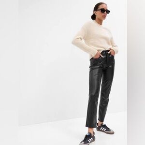GAP vintage slim high rise faux leather pants